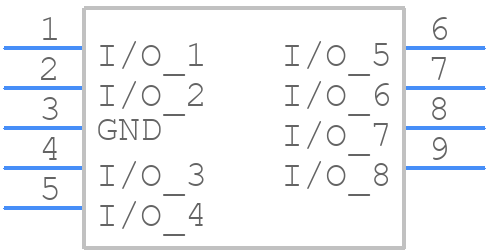 RCLAMP7528T.TNT - SEMTECH - PCB symbol