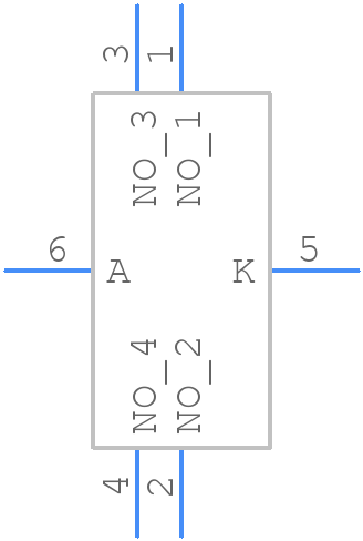 TL3265BQTCLR - E-Switch - PCB symbol