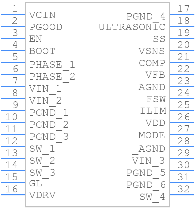 SIC464ED-T1-GE3 - Vishay - PCB symbol