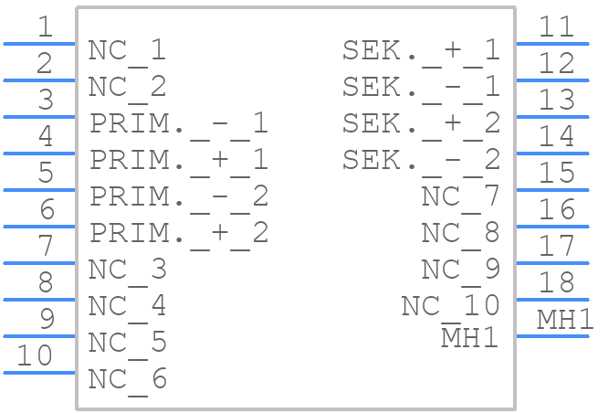 70044K - talema - PCB symbol