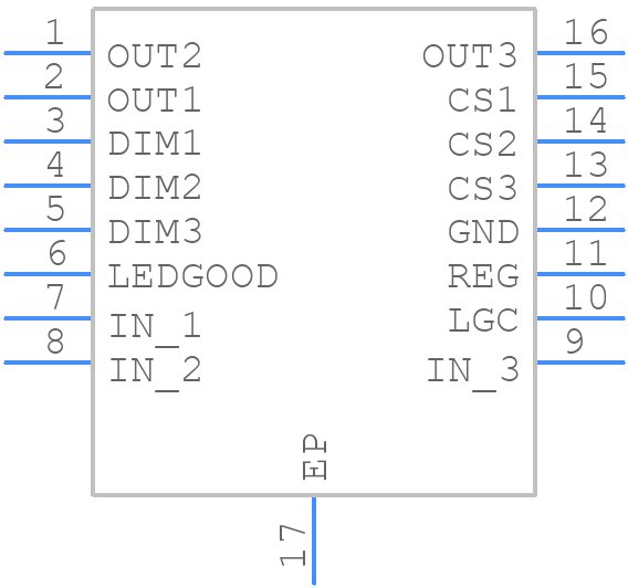 MAX16823AUE/V+T - Analog Devices - PCB symbol