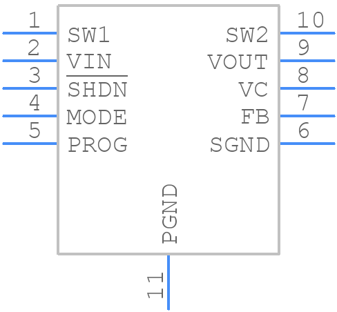 LTC3127EDD#PBF - Analog Devices - PCB symbol