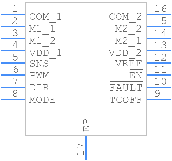 MAX14871EUE+ - Analog Devices - PCB symbol