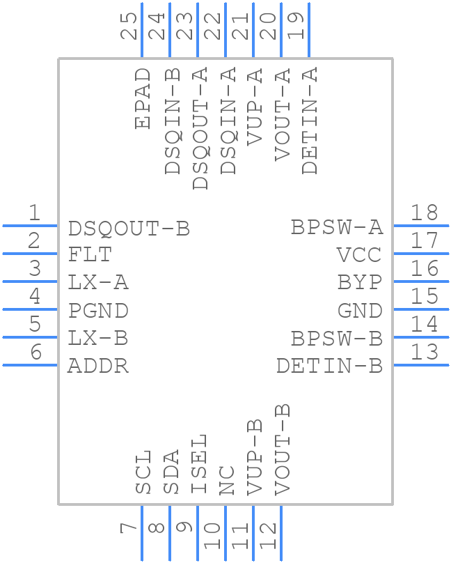 LNBH26SPQR - STMicroelectronics - PCB symbol