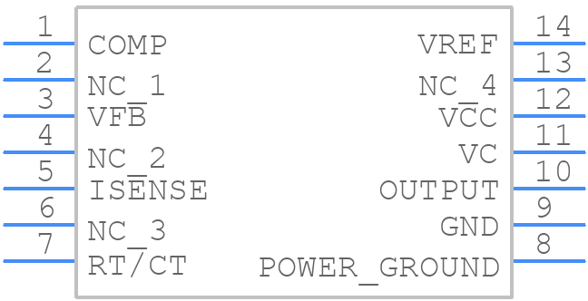 TL3845BD - Texas Instruments - PCB symbol