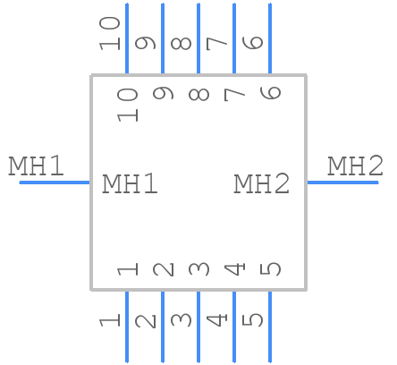 102321-1 - TE Connectivity - PCB symbol