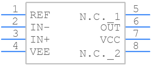 MAX9015AEKA/V+T - Analog Devices - PCB symbol