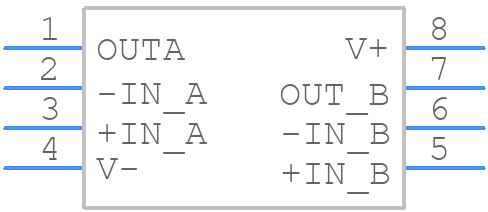 OPA2340UA/2K5G4 - Texas Instruments - PCB symbol