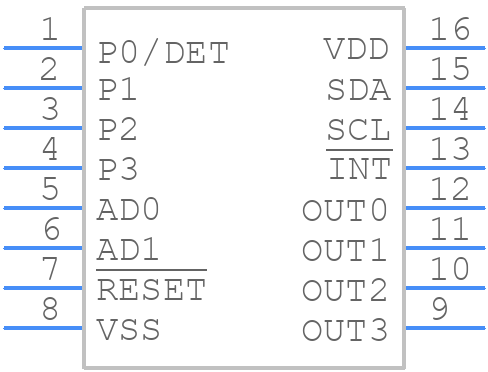 PCA9629APWJ - NXP - PCB symbol