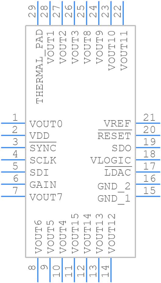 AD5674BCPZ-1 - Analog Devices - PCB symbol