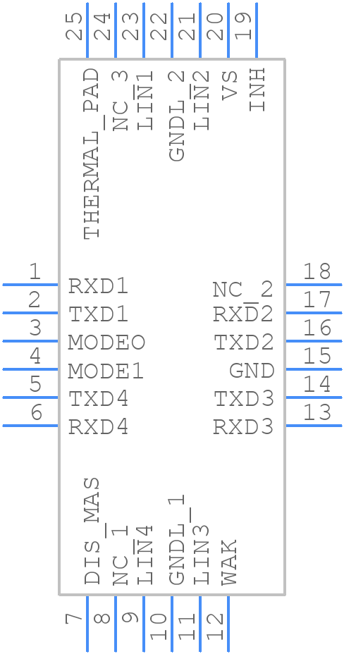 MLX80004 - Melexis - PCB symbol