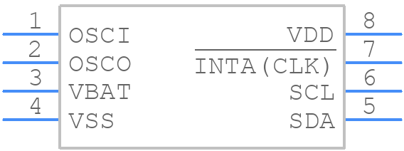 PCF85263AT/AJ - NXP - PCB symbol