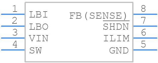 LT1304CS8 - Analog Devices - PCB symbol