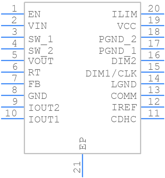 LM3492QMHX/NOPB - Texas Instruments - PCB symbol