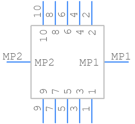 DF11-10DP-2V(57) - Hirose - PCB symbol