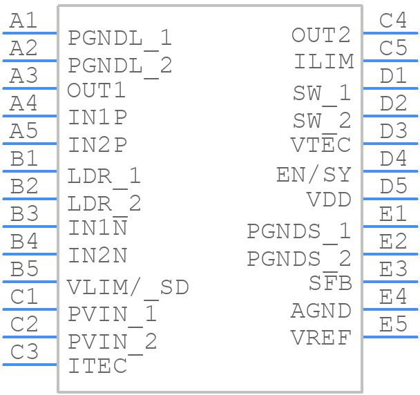 ADN8834ACBZ-R7 - Analog Devices - PCB symbol