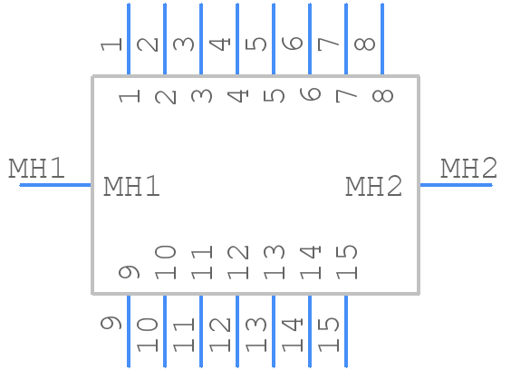 L717TSAH15POL2C309 - Amphenol Communications Solutions - PCB symbol