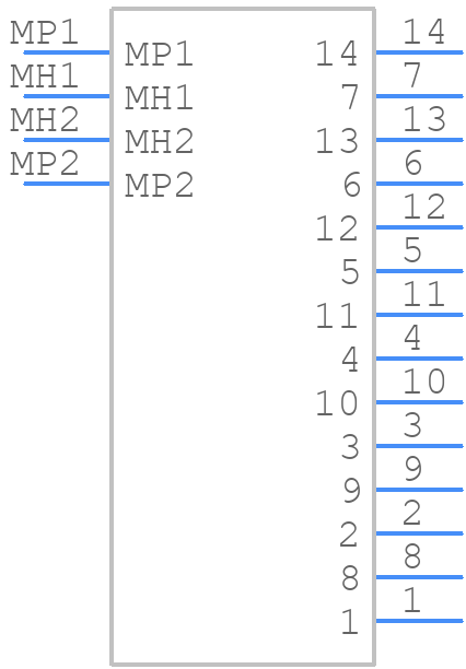 12214-8250-00FR - 3M - PCB symbol