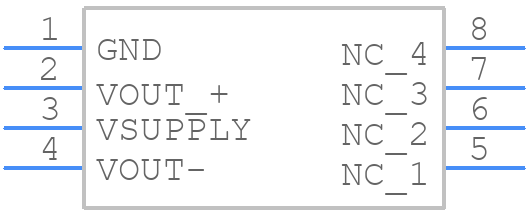 NSCDRRN005PDUNV - Honeywell - PCB symbol