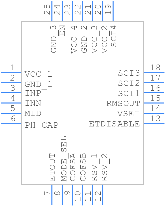 HMC1120LP4E - Analog Devices - PCB symbol