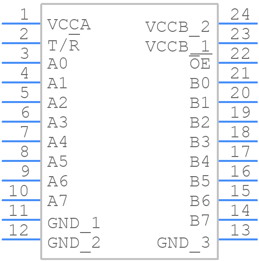 74LVX4245MTCX - onsemi - PCB symbol