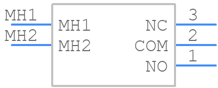 E105MD1ABE - C & K COMPONENTS - PCB symbol