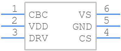 UCC28722DBVR - Texas Instruments - PCB symbol