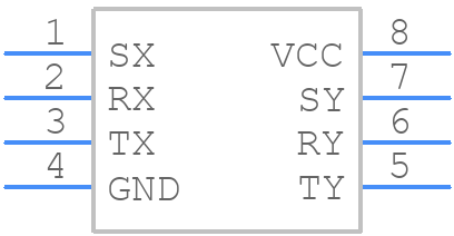 PCA9600D,118 - NXP - PCB symbol