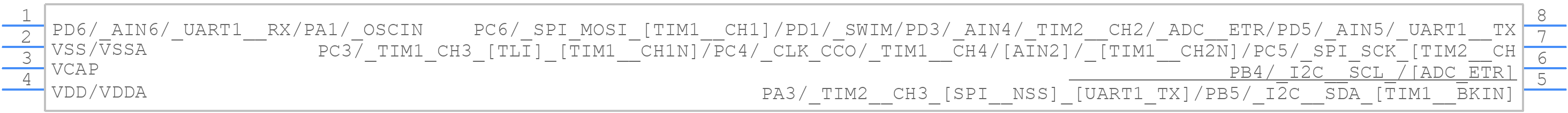 STM8S001J3M3 - STMicroelectronics - PCB symbol