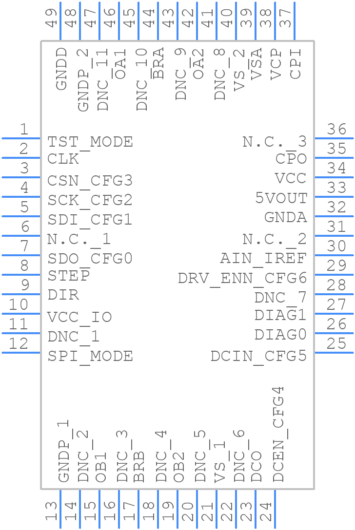 TMC2130-TA - Analog Devices - PCB symbol