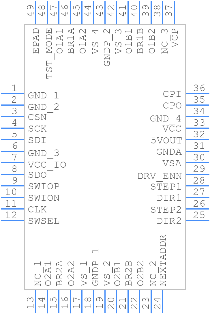 TMC2041-LA - Analog Devices - PCB symbol