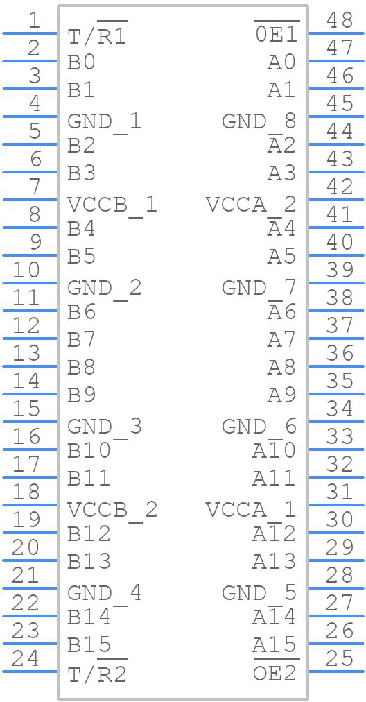 74VCX163245MTDX - onsemi - PCB symbol