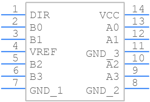 FXGL2014MTCX - onsemi - PCB symbol