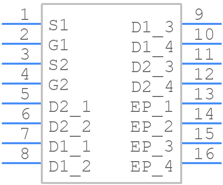 NVMFD5C466NLT1G - onsemi - PCB symbol