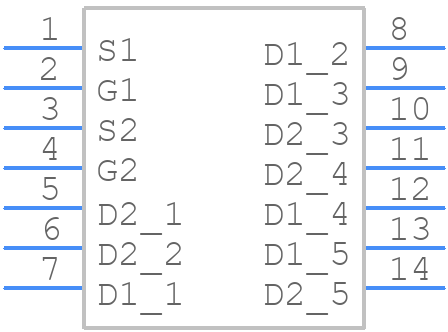 NVMFD5C680NLWFT1G - onsemi - PCB symbol