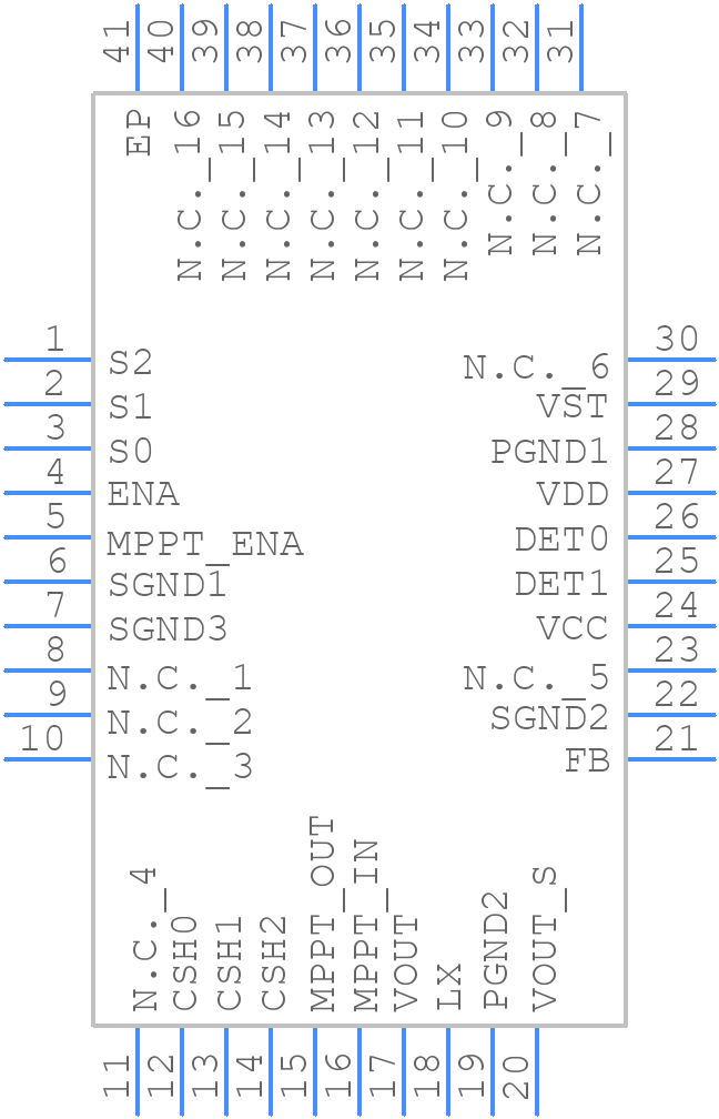 MB39C831QN-G-EFE2 - Infineon - PCB symbol