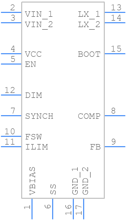 LED6000PHR - STMicroelectronics - PCB symbol