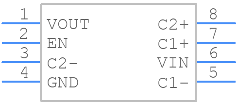 TPS60240DGKRG4 - Texas Instruments - PCB symbol