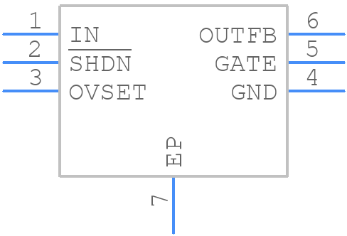 MAX6495ATT/V+ - Analog Devices - PCB symbol