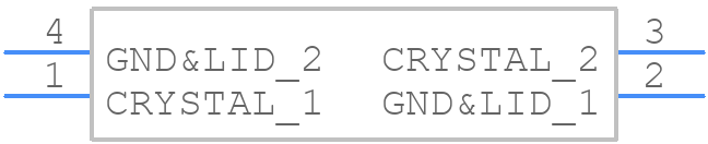 LFXTAL059523Bulk - IQD - PCB symbol