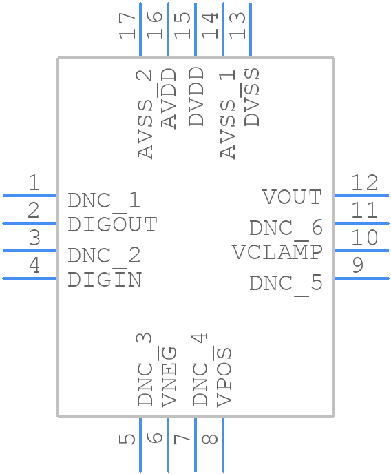 AD8557ACPZ-REEL7 - Analog Devices - PCB symbol