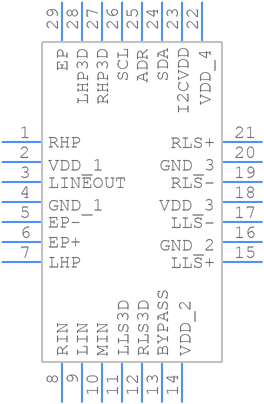 LM4857SP/NOPB - Texas Instruments - PCB symbol