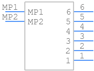 0436500613 - Molex - PCB symbol