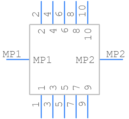 DF12B(3.0)-10DS-0.5V(86) - Hirose - PCB symbol