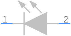 TLHY4600 - Vishay - PCB symbol