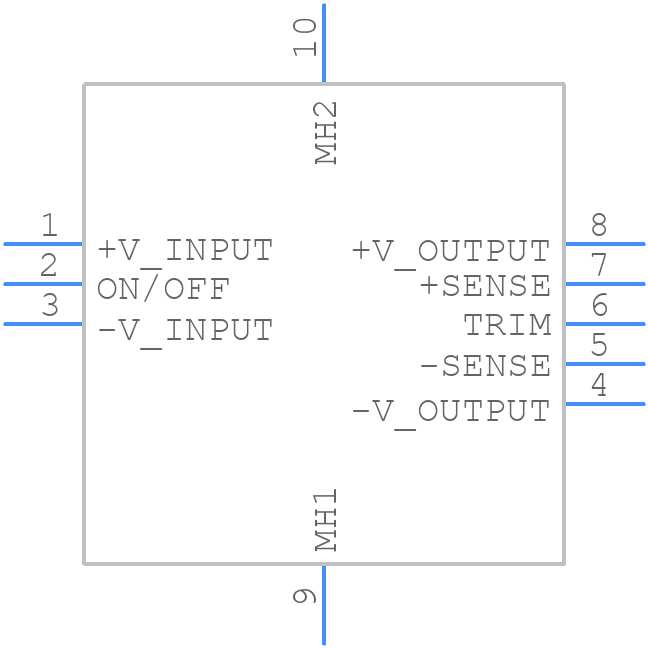 CQB150W-24S12 - Cincon - PCB symbol
