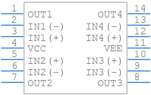 LM348N - onsemi - PCB symbol