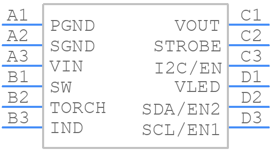 LM3555TLX/NOPB - Texas Instruments - PCB symbol