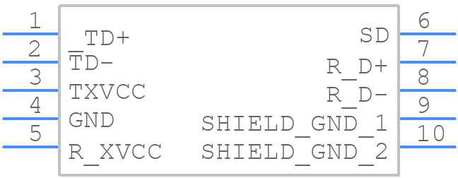 AFBR-5972Z - Avago Technologies - PCB symbol