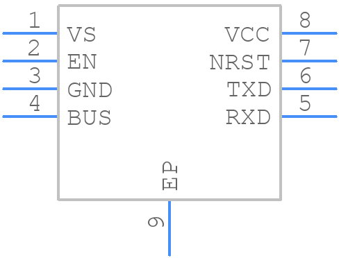 TLE8457ALEXUMA1 - Infineon - PCB symbol